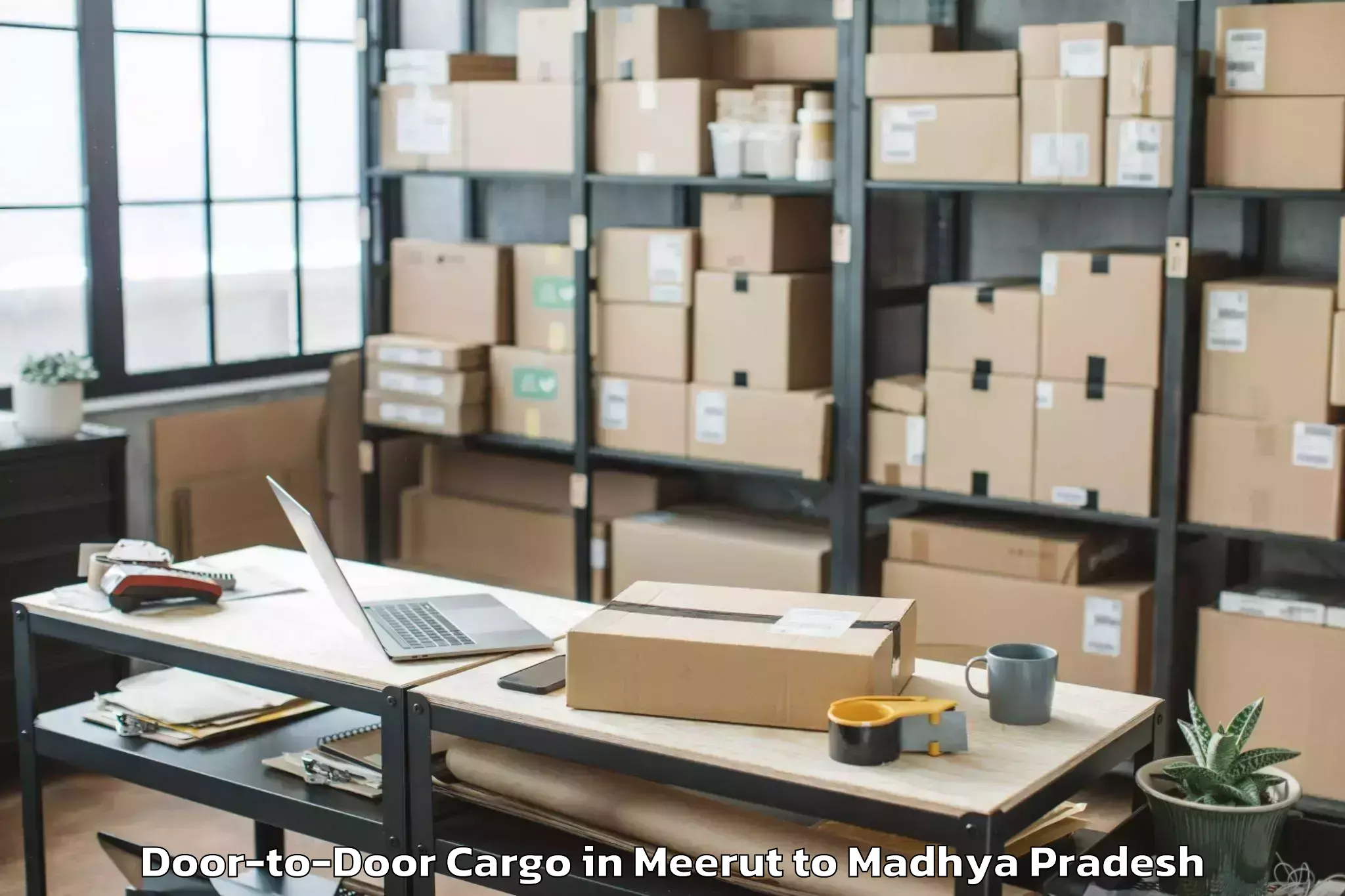 Leading Meerut to Khargapur Door To Door Cargo Provider